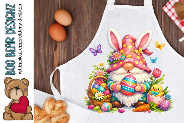 Easter Gnome Clipart Sublimation Boo Bear Designz 