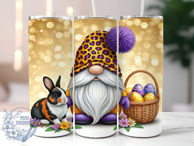 Easter Gnome Egg Basket Spring Tumbler Wrap, Egg Basket Tumbler, 20oz Tumbler Wrap, Sublimation Drinkware, Spring Decor, Easter Gift, Cute Gnome Mug Sublimation ToriDesigns 