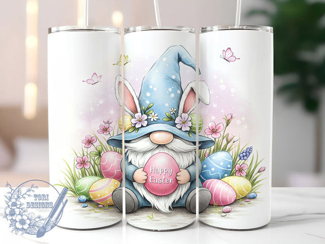 Easter Gnome Happy Easter Tumbler Wrap, Happy Easter Wrap, Gnome Eggs Sublimation, Spring Holiday Cup, Cute Gnome Mug, Easter Gift Idea, Pastel Easter Design Sublimation ToriDesigns 