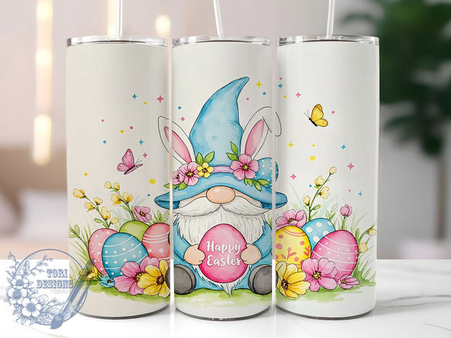 Easter Gnome Happy Easter Tumbler Wrap, Happy Easter Wrap, Gnome Eggs Sublimation, Spring Holiday Cup, Cute Gnome Mug, Easter Gift Idea, Pastel Easter Design Sublimation ToriDesigns 