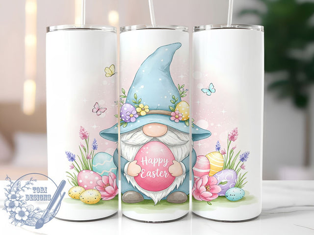 Easter Gnome Happy Easter Tumbler Wrap, Happy Easter Wrap, Gnome Eggs Sublimation, Spring Holiday Cup, Cute Gnome Mug, Easter Gift Idea, Pastel Easter Design Sublimation ToriDesigns 