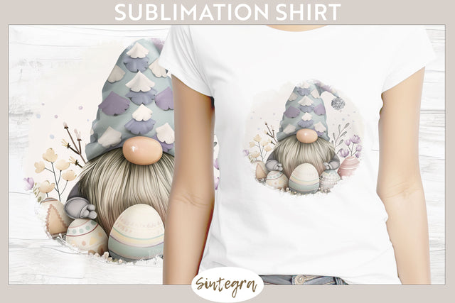 Easter Gnome v1 T-shirt Sublimation Sublimation Sintegra 