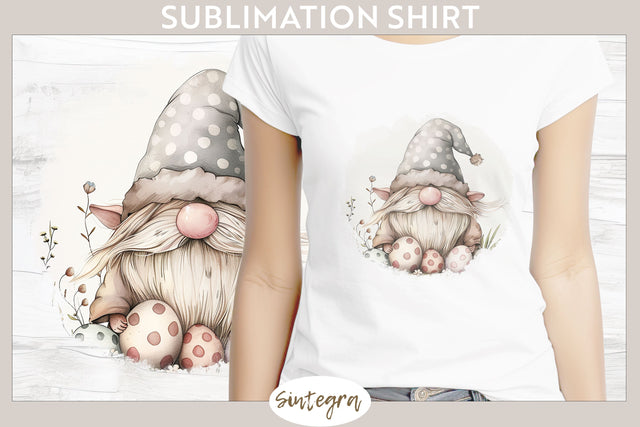 Easter Gnome v10 T-shirt Sublimation Sublimation Sintegra 