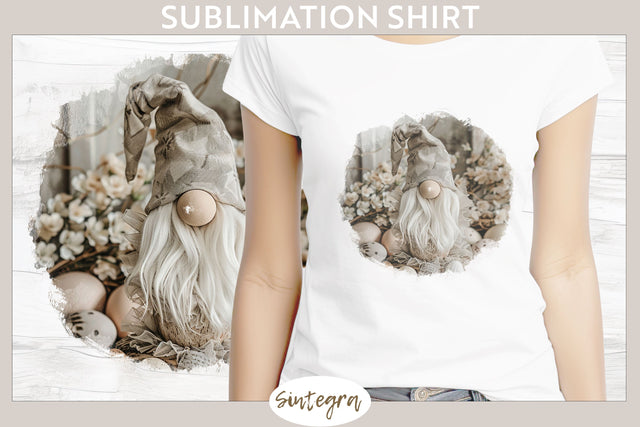 Easter Gnome v2 T-shirt Sublimation Sublimation Sintegra 