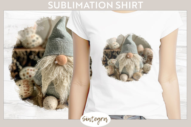 Easter Gnome v4 T-shirt Sublimation Sublimation Sintegra 