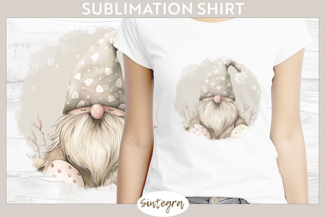 Easter Gnome v6 T-shirt Sublimation Sublimation Sintegra 