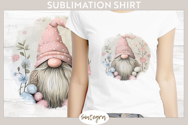 Easter Gnome v9 T-shirt Sublimation Sublimation Sintegra 