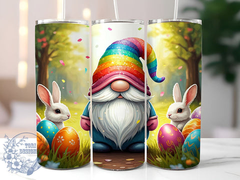 Easter Gnomes, 20oz Tumbler, Sublimation Design, Spring Decor, Gnome Gift, Holiday Drinkware, Cute Easter Decor Sublimation ToriDesigns 