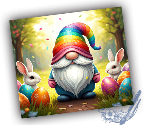 Easter Gnomes, 20oz Tumbler, Sublimation Design, Spring Decor, Gnome Gift, Holiday Drinkware, Cute Easter Decor Sublimation ToriDesigns 