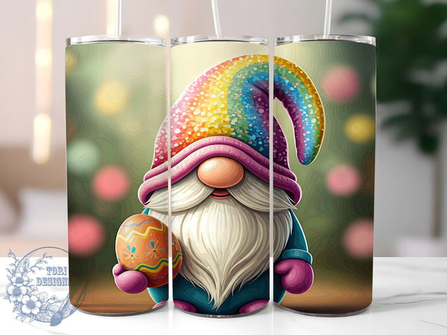 Easter Gnomes, 20oz Tumbler, Sublimation Design, Spring Decor, Gnome Gift, Holiday Drinkware, Cute Easter Decor Sublimation ToriDesigns 