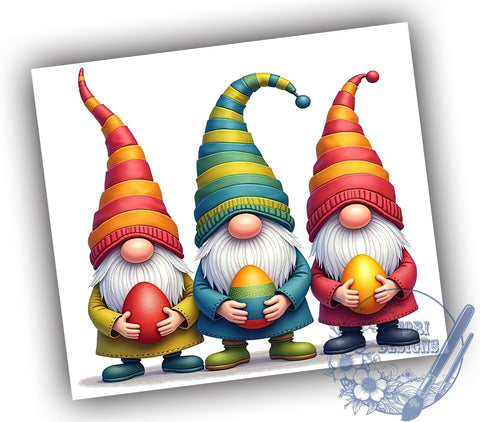 Easter Gnomes, Easter Egg, 20oz Tumbler, Sublimation Design, Spring Decor, Gnome Gift, Holiday Drinkware Sublimation ToriDesigns 