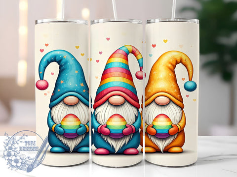 Easter Gnomes, Easter Egg, 20oz Tumbler, Sublimation Design, Spring Decor, Gnome Gift, Holiday Drinkware Sublimation ToriDesigns 