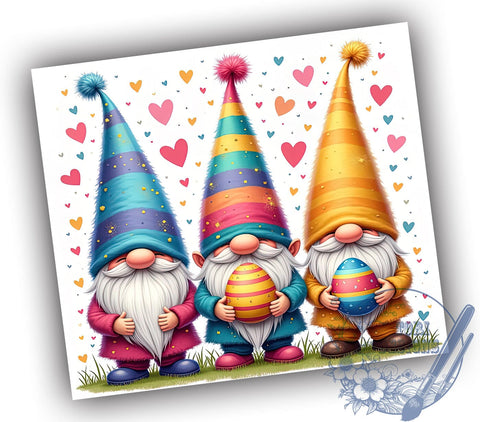 Easter Gnomes, Easter Egg, 20oz Tumbler, Sublimation Design, Spring Decor, Gnome Gift, Holiday Drinkware Sublimation ToriDesigns 