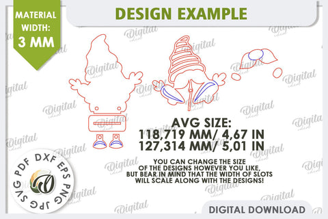 Easter Gnomes Laser Cut Bundle. 3D Gnomes Decor SVG SVG Evgenyia Guschina 