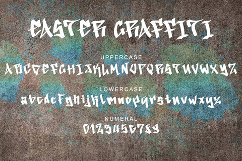 Easter Graffiti Font Prasetya Letter 