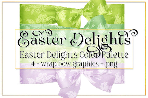 Easter Graphics | Photo Wrap Bows | Easter Delights | Easter Bow | Easter Holiday | Spring Bow | Easter Clipart | Floral Bows 3 Sublimation Designing with Marlo 