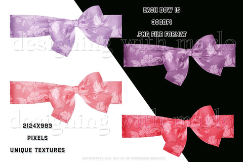 Easter Graphics | Photo Wrap Bows | Easter Delights | Easter Bow | Easter Holiday | Spring Bow | Easter Clipart | Floral Bows 4 Sublimation Designing with Marlo 