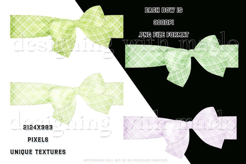 Easter Graphics | Photo Wrap Bows | Easter Delights | Easter Bow | Easter Holiday | Spring Bow | Easter Clipart | Plaid Bows 1 Sublimation Designing with Marlo 