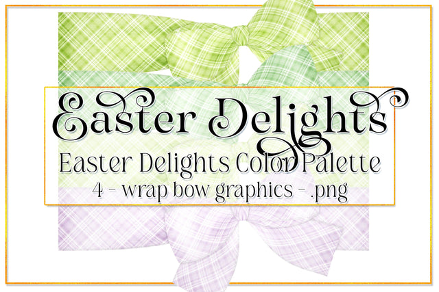 Easter Graphics | Photo Wrap Bows | Easter Delights | Easter Bow | Easter Holiday | Spring Bow | Easter Clipart | Plaid Bows 1 Sublimation Designing with Marlo 