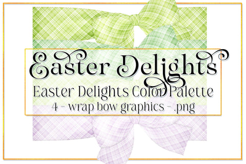Easter Graphics | Photo Wrap Bows | Easter Delights | Easter Bow | Easter Holiday | Spring Bow | Easter Clipart | Plaid Bows 1 Sublimation Designing with Marlo 