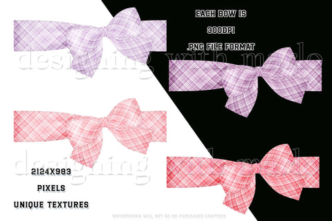 Easter Graphics | Photo Wrap Bows | Easter Delights | Easter Bow | Easter Holiday | Spring Bow | Easter Clipart | Plaid Bows 2 Sublimation Designing with Marlo 