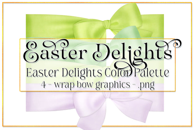 Easter Graphics | Photo Wrap Bows | Easter Delights | Easter Bow | Easter Holiday | Spring Bow | Easter Clipart | Pretty Bows Sublimation Designing with Marlo 