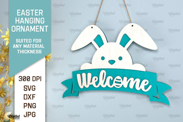 Easter Hanging Ornament SVG. Easter Decor Laser Cut SVG Evgenyia Guschina 