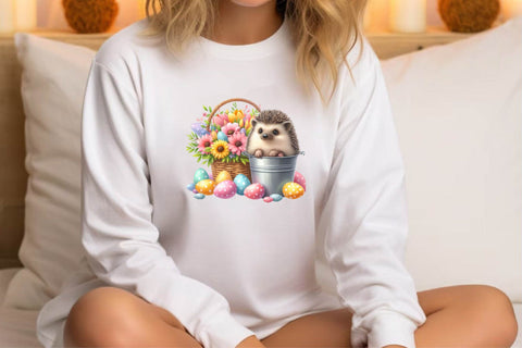 Easter Hedgehog Clipart Sublimation Rupkotha 