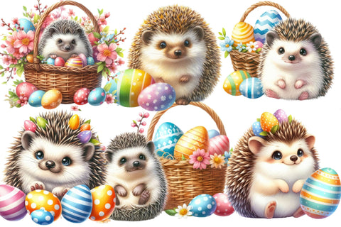 Easter Hedgehog Clipart Sublimation Rupkotha 