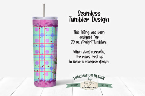 Easter Highland Cow with Easter Egg 20 oz Seamless Tumbler Wrap Design Sublimation Ewe-N-Me Designs 