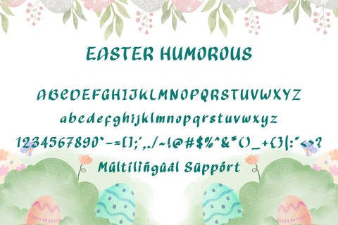 Easter Humorous Font Prasetya Letter 