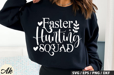 Easter Hunting Squad SVG And Sticker PNG Design SVG akazaddesign 