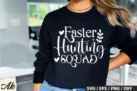Easter Hunting Squad SVG And Sticker PNG Design SVG akazaddesign 