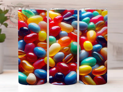 Easter Jellybean Candy Tumbler, Easter Theme, Colorful Candy Design, Festive Holiday Wrap, Sweet Treat Style, Playful Seamless Print, Spring Celebration, 20Oz Tumbler, Sublimation Sublimation Lara' s Designs 