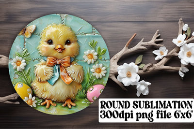 Easter Joy 3D Sublimation Trio - Circle, Keychain, Coaster Sublimation afrosvg 