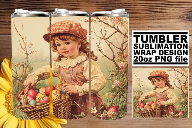 Easter Jubilee Watercolor Sublimation Wrap 20oz Sublimation afrosvg 