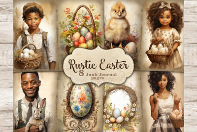 Easter Junk Journal Kit | Rustic Printable Paper SVG GlamArtZhanna 