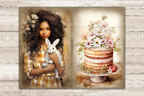 Easter Junk Journal Kit | Rustic Printable Paper SVG GlamArtZhanna 