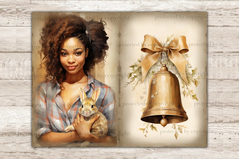 Easter Junk Journal Kit | Rustic Printable Paper SVG GlamArtZhanna 