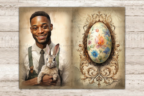 Easter Junk Journal Kit | Rustic Printable Paper SVG GlamArtZhanna 