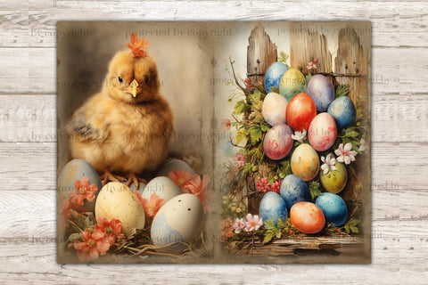 Easter Junk Journal Pages | Victorian Ephemera SVG GlamArtZhanna 