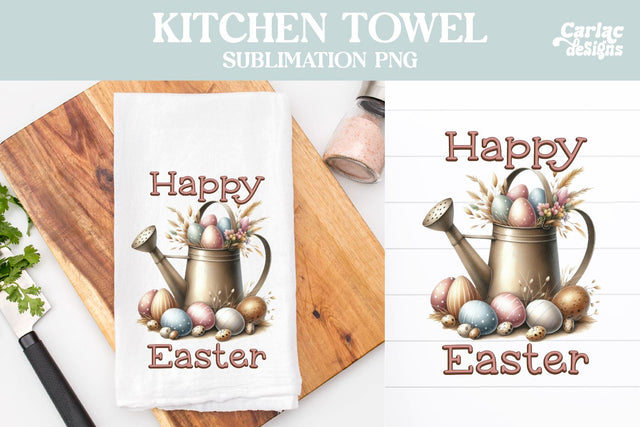 Easter Kitchen Towel Sublimation Sublimation Carla C Designs 