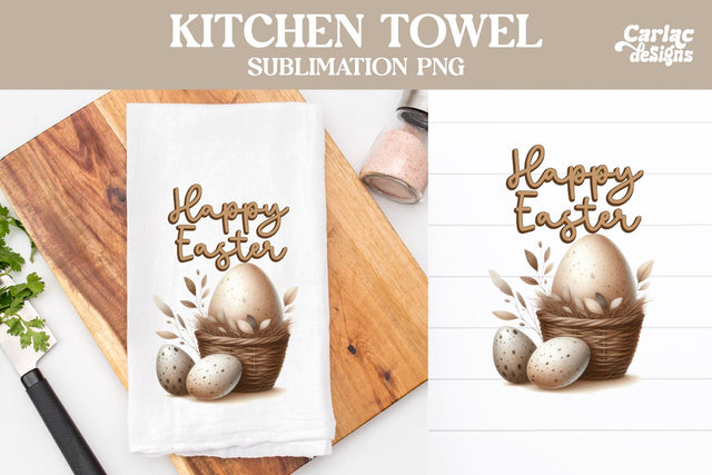 Easter Kitchen Towel Sublimation Sublimation Carla C Designs 