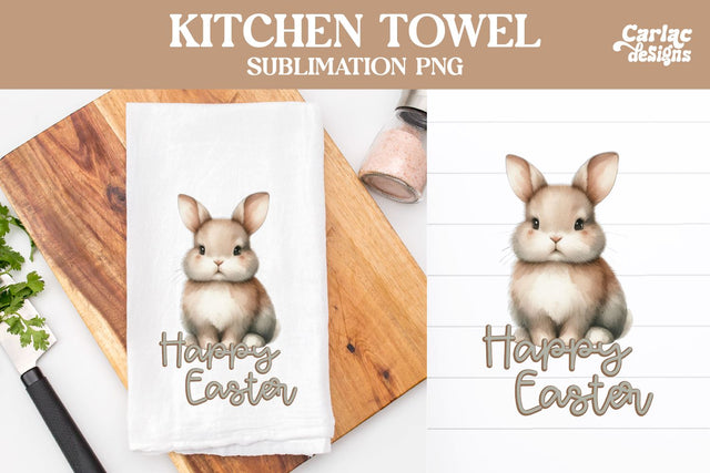 Easter Kitchen Towel Sublimation Sublimation Carla C Designs 