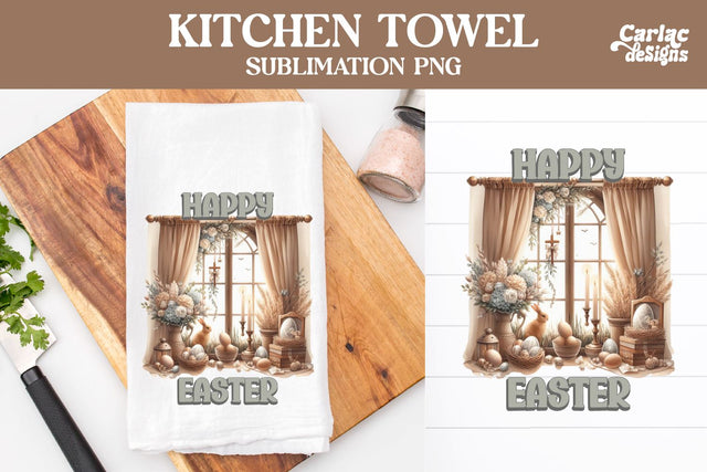 Easter Kitchen Towel Sublimation Sublimation Carla C Designs 
