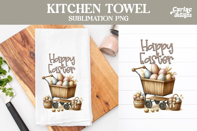 Easter Kitchen Towel Sublimation Sublimation Carla C Designs 