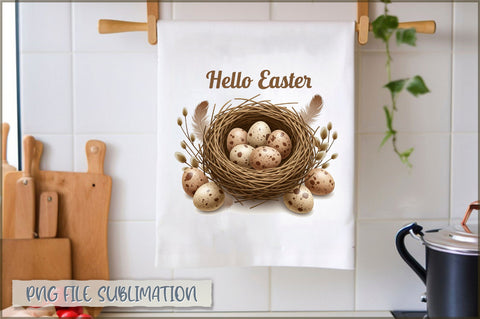 Easter Kitchen Towel Sublimation Sublimation Shetara Begum 