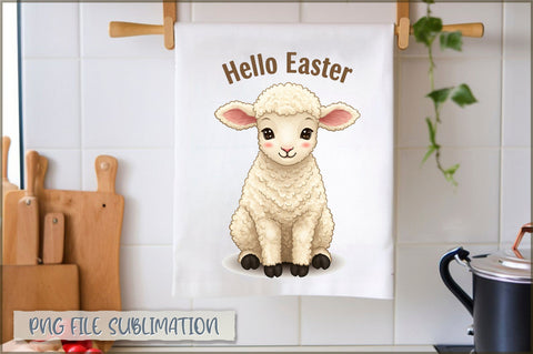 Easter Kitchen Towel Sublimation Sublimation Shetara Begum 