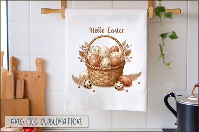 Easter Kitchen Towel Sublimation Sublimation Shetara Begum 