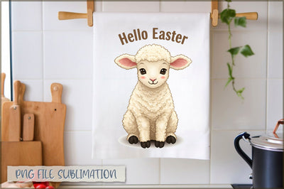 Easter Kitchen Towel Sublimation Sublimation Shetara Begum 